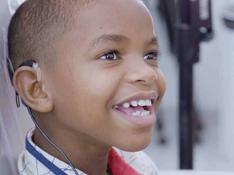 Mohamed Gets His Cochlear Implant Fitted