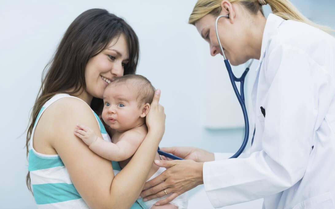 Baby with hearing loss