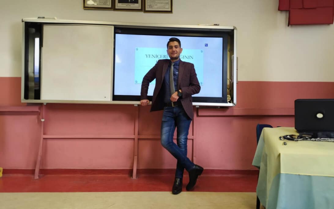 CI user and teacher Muhammet