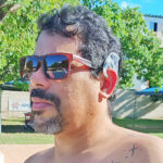 Lukas utilizando seu processador de áudio SONNET 2 com WaterWear.