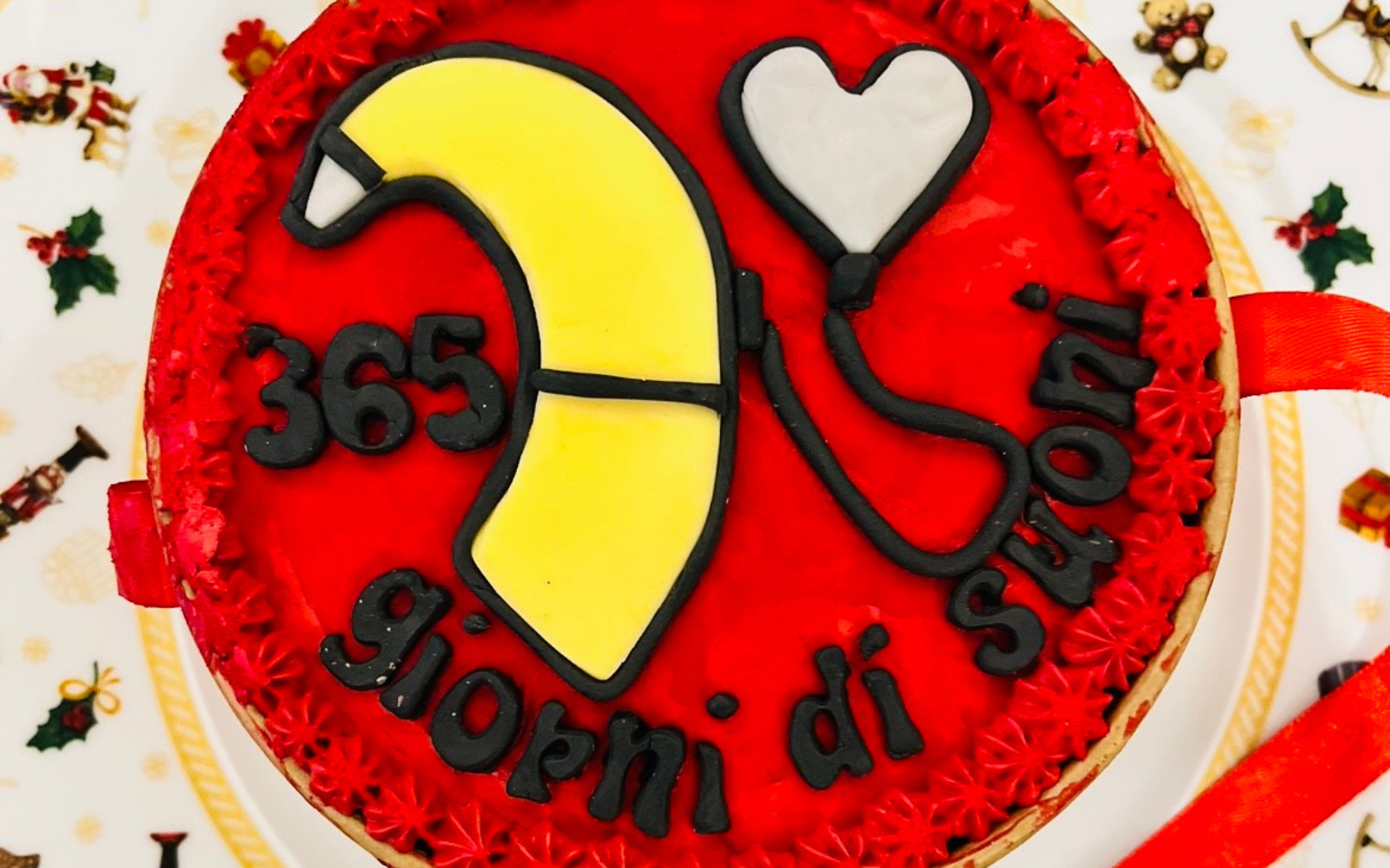 Riccardo's cake for his hearing anniversary