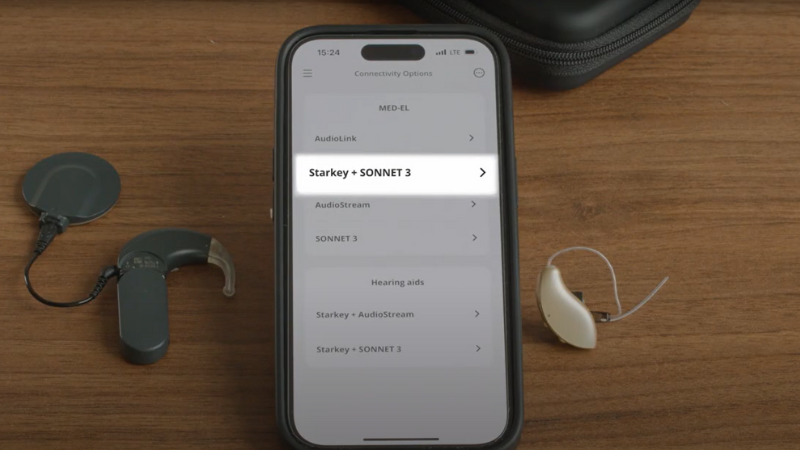 How to pair a MED-EL SONNET 3 and Starkey hearing aid