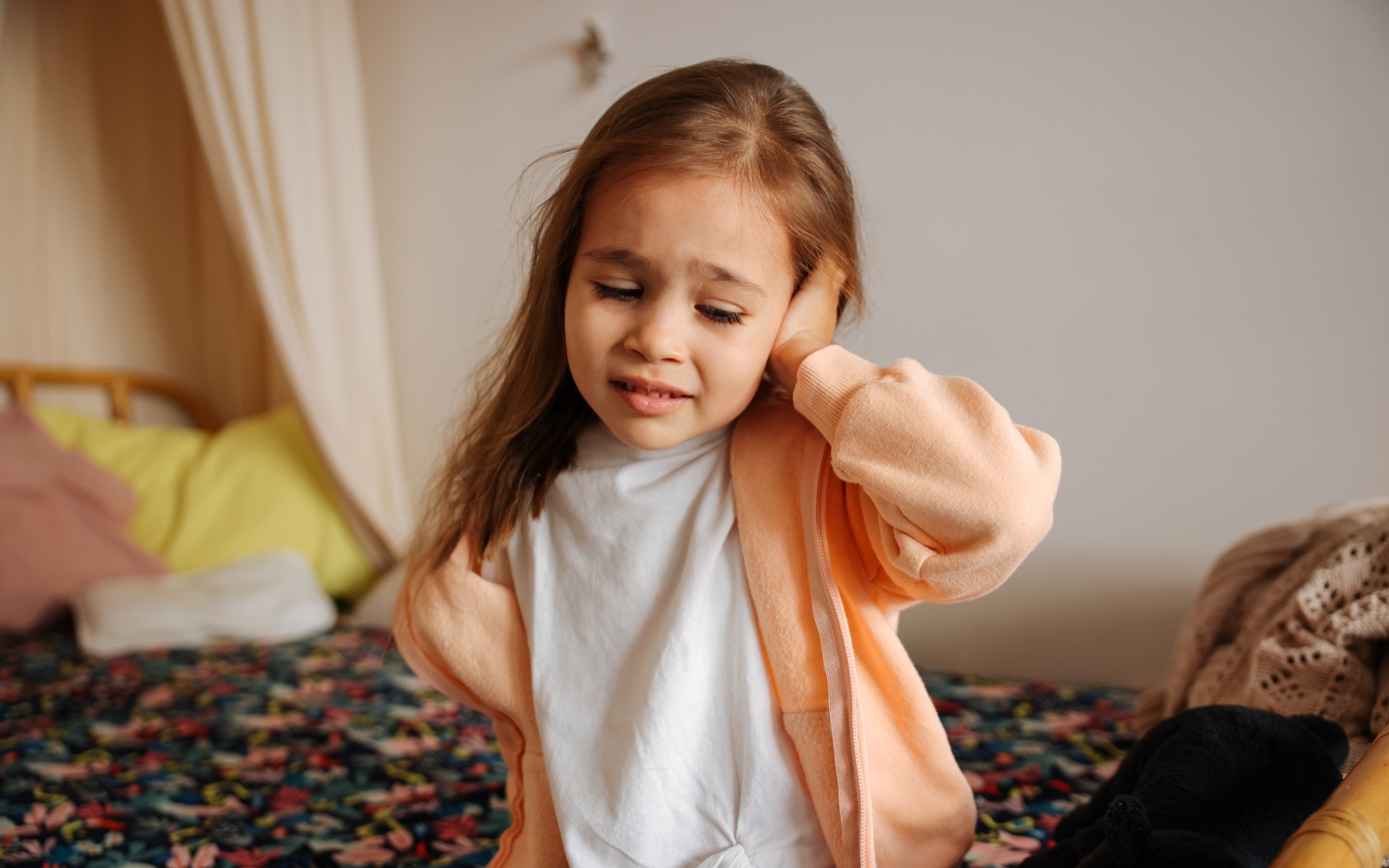 child with ear infection