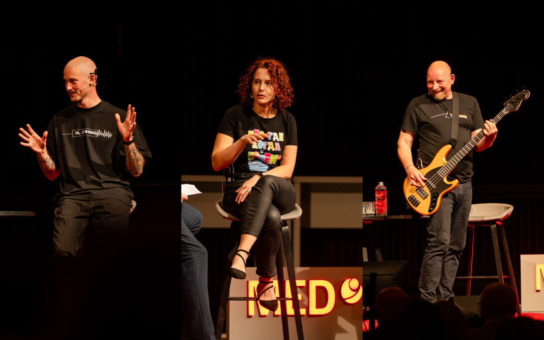 3 CI users on stage at ESPCI