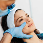 A patient getting botox treatment