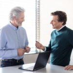 A patient and doctor talking about mixed hearing loss