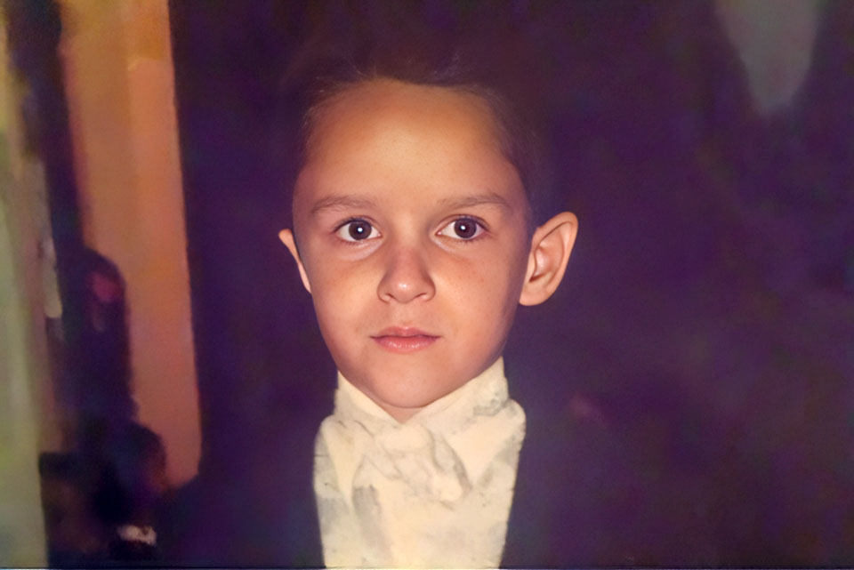 Arthur ainda criança