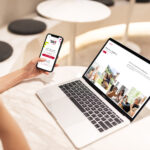 Different support options on phone and laptop